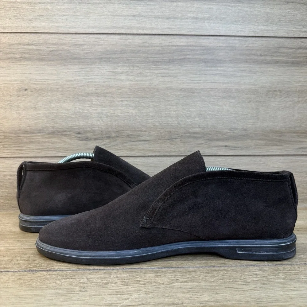 Peter Millar Excursionist Slip-On Chukka Boots Sz 11 Espresso Brown Suede